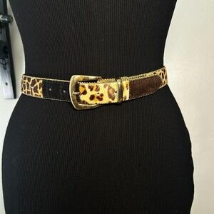 Vintage Elite leopard belt